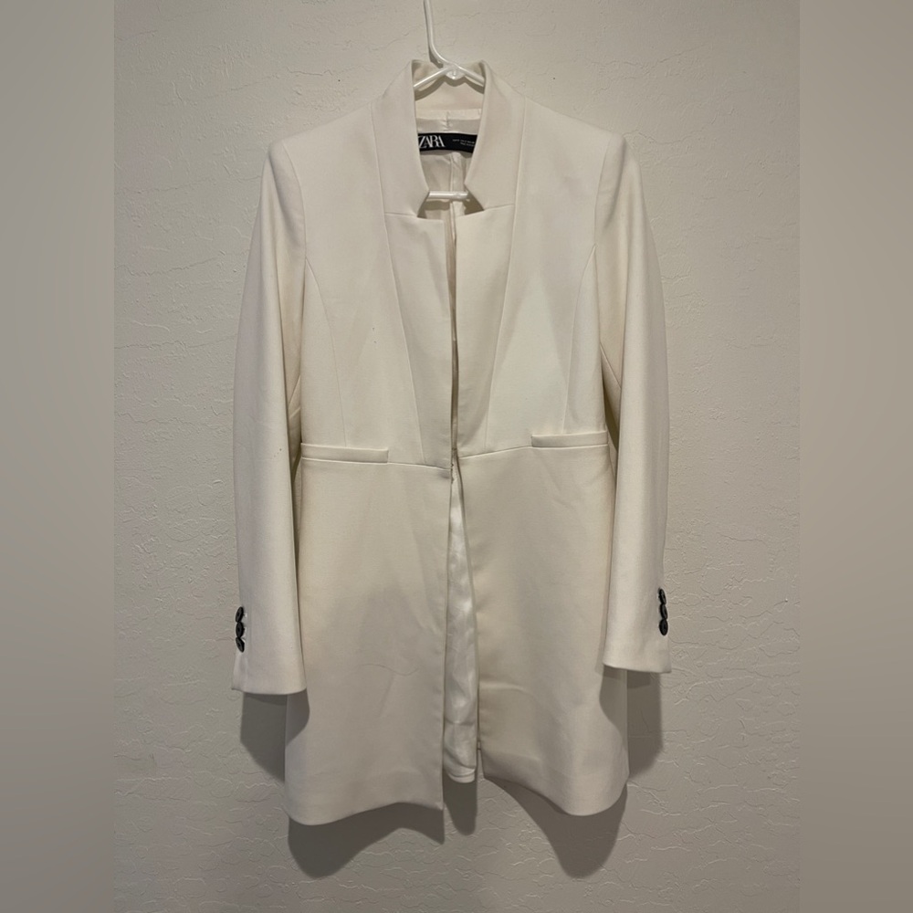 Zara white coat/ blazer